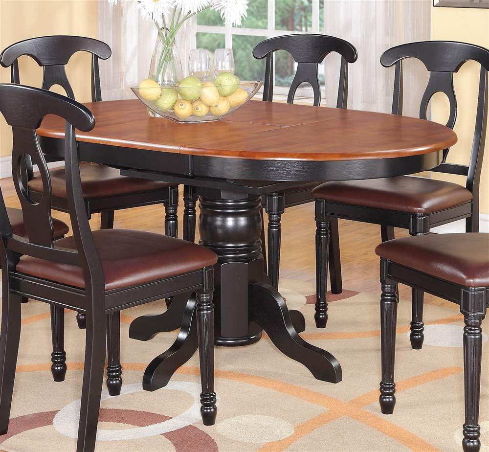 Oval Dining Table with Single Pedestal - Walmart.com