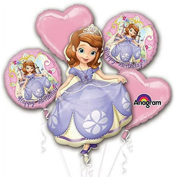Mayflower Products Sofia The First Balloon Bouquet (Each) - Party Supplies