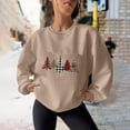 thumbnail image 1 of FcBaudy Chandails pour Femmes, Chandails Sans Capuche, Chandails pour Femmes Mode Femmes Noël Décontracté Dames Imprimé Ample Manches Longues Col Rond Chemisiers Chandails Sans Capuche Femmes Chemisier Polyester, 1 of 4
