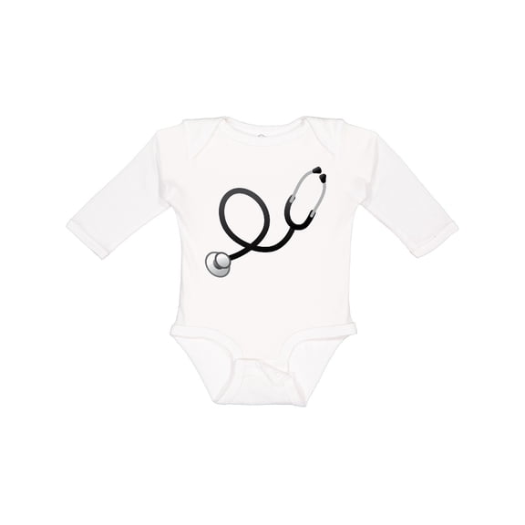 Inktastic Doctor Stethoscope Boys or Girls Long Sleeve Baby Bodysuit