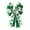 Green, variant on Sylvtty St. Patrick's Day Bow Large White Green Glitter Shamrock Bow Irish Holiday Decor Ribbon Bow Knot for Wreath Tree Topper Front Door