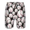 thumbnail image 3 of Goofa Cute Baseball Printed Mens Swim Trunks Summer Quick Dry Short Beach Swimwear Bathing Suits-3X-Large, 3 of 9