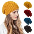 thumbnail image 2 of Gorro de hombre cómodo diadema de invierno cabezal de punto de punto Calentadores de orejas de protección accesorios para peinar para hombres y mujeres azul marino+negro Inevent AP009487-07B, 2 of 6
