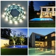 thumbnail image 5 of Big Save！HWRETIE Solar Led Strip Lights Outdoor,Warm/White Solar Powered Flexible Tape Lights,Cuttable,Ip65 Led Lights for Balcony,Garden,Stairs Decor Home Decor,Galentines Day Decorations, 5 of 7