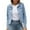 Blue, variant on Women's Denim Jacket Clearance, Baberdicy Denim Jacket for Women Women's Basic Solid Color Button down Denim Cotton Jacket with Pockets Denim Jacket Coat L