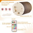 thumbnail image 4 of Gradient Wood Color Flameless Candles&nbsp;LED Lights Battery Operated Candles with Remote and Timers Flicker Lights Votive Set of 2, 4 of 7