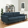 thumbnail image 4 of Modern Contemporary Living Room Upholstered Sofa Navy, 4 of 4