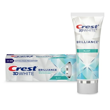 Crest 3D White Brilliance Blast Teeth Whitening Toothpaste, 3.5 oz