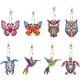 thumbnail image 1 of 8 Piezas Adorno Pintura Diamantes Imitación Doble Cara (mariposa Búho Colibrí), 1 of 8