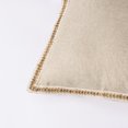 thumbnail image 4 of EvJk 20” x 20” Vintage Linen Faux Linen Decorative Pillow Case, Zip Closure (2 Count), 4 of 5