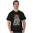 thumbnail image 4 of Christmas Santa Claus NASA Astronaut Men's Graphic T Shirt Tees Brisco Brands S, 4 of 5