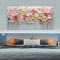 thumbnail image 2 of Pintura de flores de una pieza, impresiones abstractas en lienzo, imagen de arte de pared para sala de estar, envío gratis, decoración moderna del hogar sin marco, 2 of 4