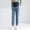 Light Blue, variant on Eltusu Women Maternity Jeans, Straight Leg Elastic Waist Stretchy Spring Fall Pregnancy Denim Pants Light Blue Size M-2XL