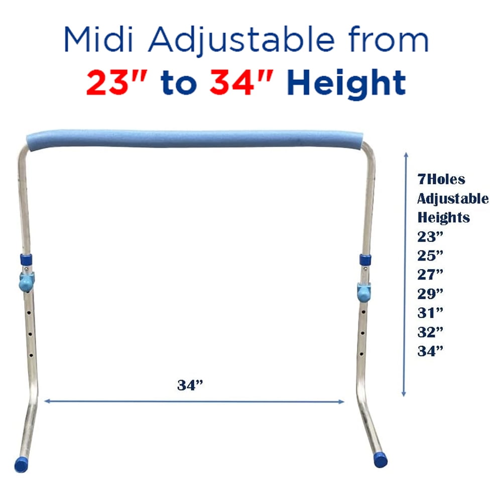 AMBER Track and Field Self Return Aluminum Hurdle Midi Adjustable from 23" to 34" (Set of 3)