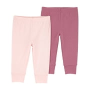 Carter's Child of Mine Baby Girl Pants, 2-Pack, Sizes Preemie-12 Months