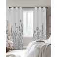 thumbnail image 2 of Spring Floral Blackout Curtains for Bedroom, Thermal Insulated Drapes, Farmhouse Flowers Modern Abstract Art Black Out Curtains 63 Inch Long Room Darkening Kitchen Curtains 42"x63" 2 Panels, 2 of 8