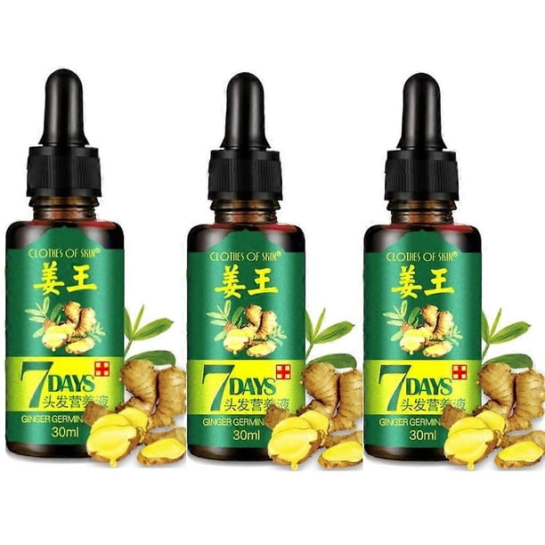 3pcs Hair Growth Serum Natural Essential Oil Hair Regrowth Treatment Repair Care Oil