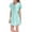 Aqua, variant on Women's Amanda Rich 412-40 Bias Cut Satin T-Shirt Gown (Light Blue M)