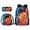 Blue and Red Fire American Football, variant on xixirimido Vibrant Fire Basketball Print 3 Pcs Kids BookBag +Lunch Box + Pencil Bag for Preschool Primary School Bag Backpack Set for Boys Girls