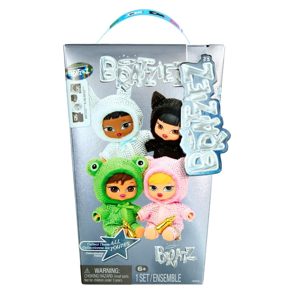 Bratz Bratziez Bling Seriez 25th Anniversary Plush Blind Box with Charm Clip and Accessory, Collectible Characters