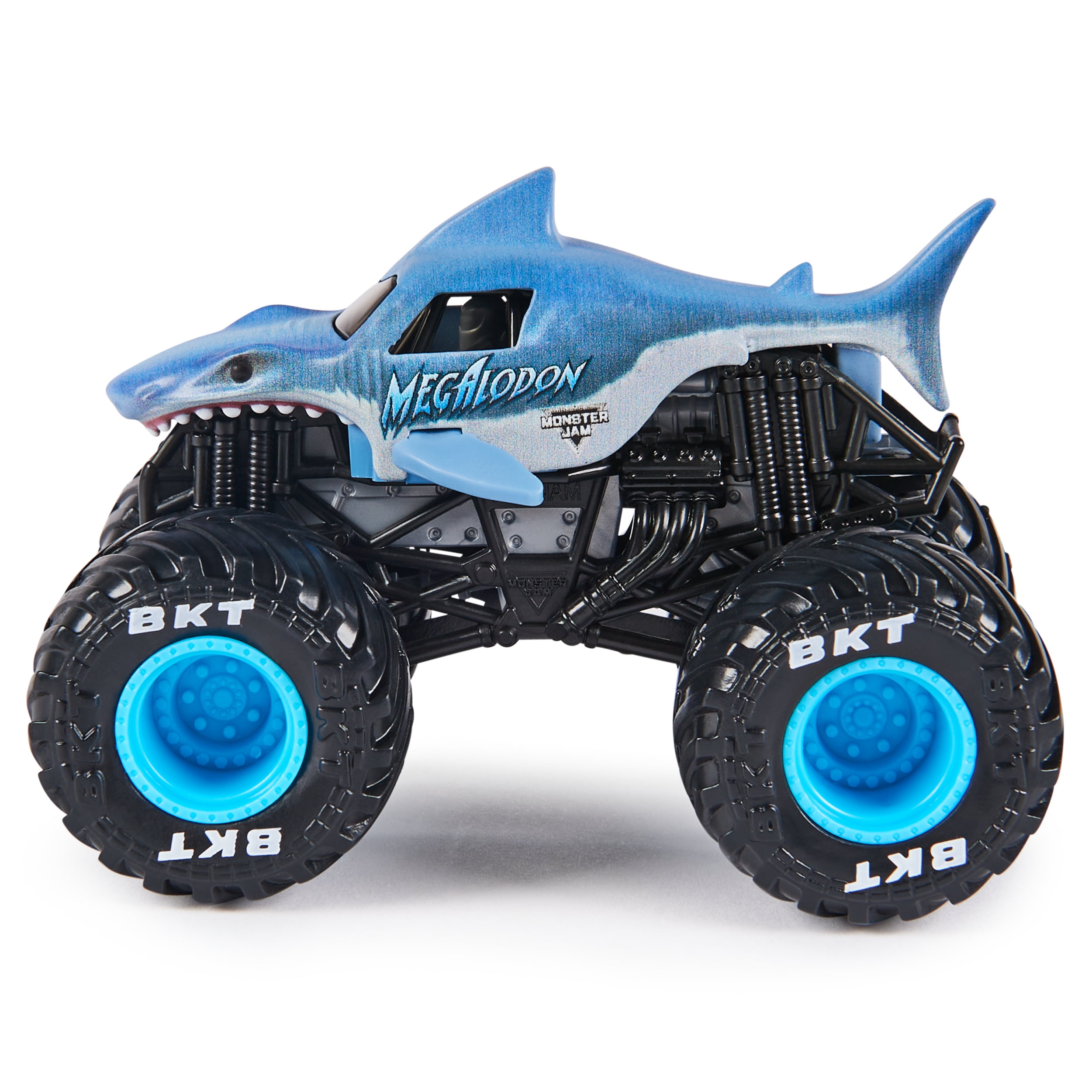 Monster Jam, Monster truck Megalodon officiel, véhicule en métal moulé, échelle 1:64, jouets pour garçons à partir de 3 ans