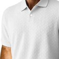thumbnail image 7 of Rvwovn Men's Jacquard Button Up Shirt – Short Sleeve Knit Business Casual Collared Top, 7 of 7
