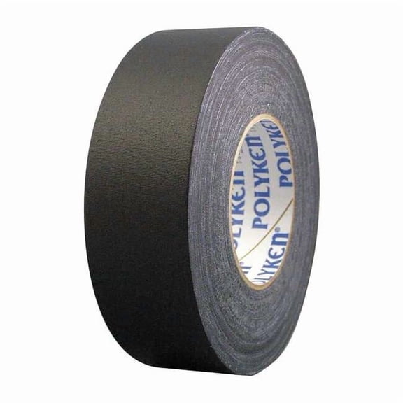Polyken Gaffer's Tape, Black, 55 yd L, 1-1/2 in W 510