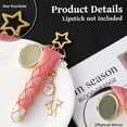 thumbnail image 4 of Lip Balm Keychain Charm with Mirror - Stainless Steel Mesh Bag Keychains, Lipstick Storage Case for Women Purse, 4 of 7