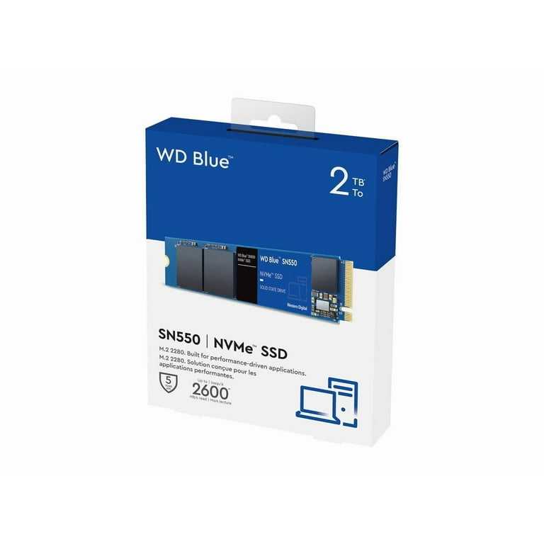 内蔵型SSD WD Blue SN550 2TB NVMe SSD2000GB WD Blue SN550 NVMe 2TB Solid State Drive SSD - Walmart.com