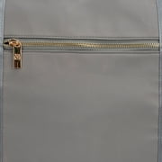 Badgley Mischka Women's Nylon Travel Tote Weekender Duffle Bag - Lightweight Travel Bag (Grey)