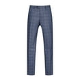 thumbnail image 2 of Gino Vitale 3-Piece Slim Fit Blue Plaid Suit, 2 of 2