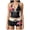 Black, variant on 2 Piece Y2k Polka Dot Halter Bikini with Shorts 2000s Bathing Suit Set Summer Vacation Cute Beach Tankini Swimsuit(Pink,L)