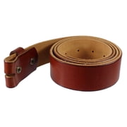 Gelante Genuine Full Grain Leather Belt Strap Without Belt Buckle. Tan-L