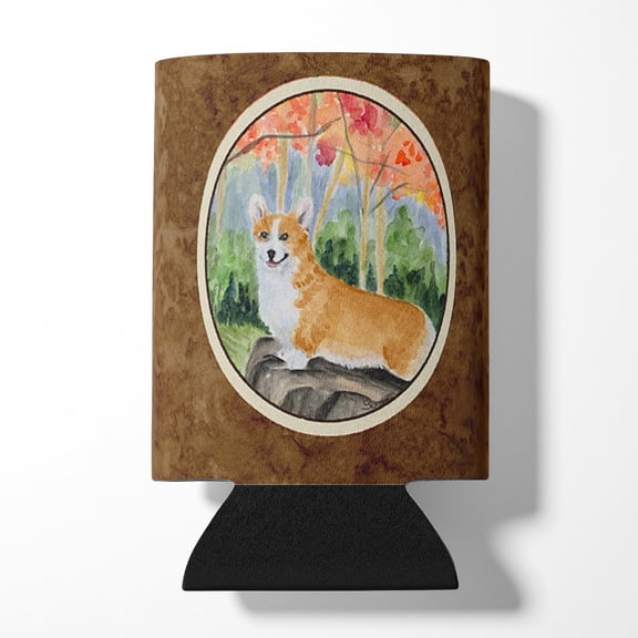 Caroline's Treasures SS8039CC Corgi Can or Bottle Hugger, Can Hugger, multicolor