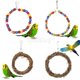 thumbnail image 4 of 15cm Juguetes De Aves Ratán Colgante Columpio Tejida  Para Cotorras Y Loros Columpio Gloria  none, 4 of 9