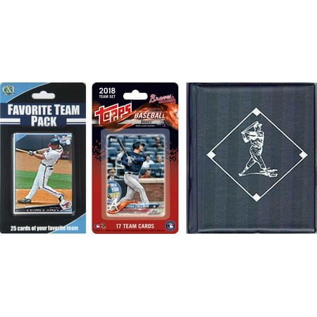 MLB Atlanta Braves Licensed 2018 Topps® Team Set and Favorite Player Trading Cards Plus Storage