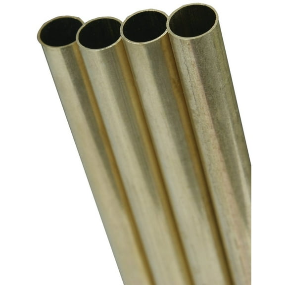 Manufacturer Varies 260 Brass Round Tube, 1/8 in Outside Dia, 1 ft Length 8127