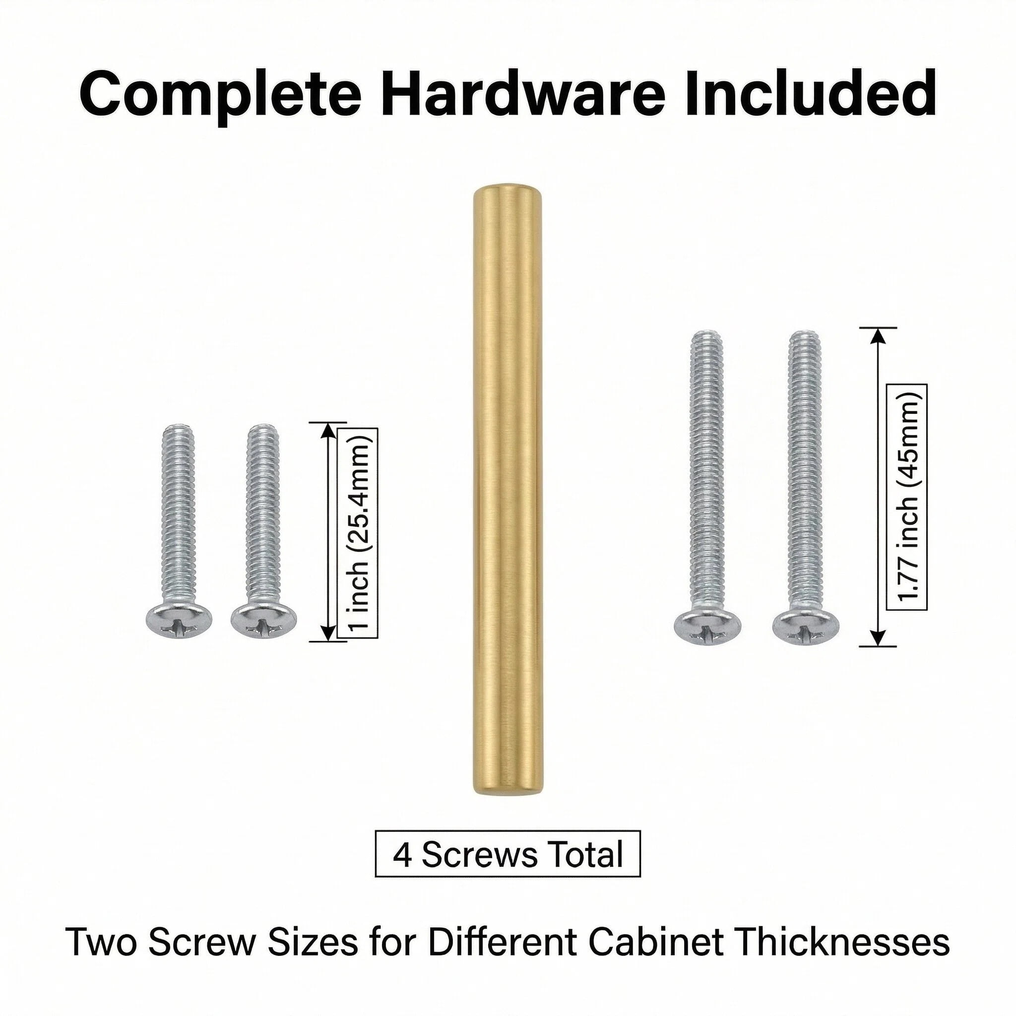 Fitviso 10 Pack 3" Inch(76mm) Hole Center Drawer Pulls，Brushed Brass Cabinet Pulls Stainless Steel Drawer Handles for Dresser Drawers