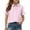 Light pink, variant on CCRFTGI Cute Tops for Kids Girls Size 7 Striped Shirt Short Sleeve Polo Shirts School Uniform Athletic Sport Lapel Button Collared Polo Summer Tops Black 3-4 Years