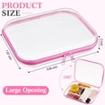 thumbnail image 2 of Funda rígida transparente con cierre, bolsa de plástico, bolsa de maquillaje transparente, 2 of 7