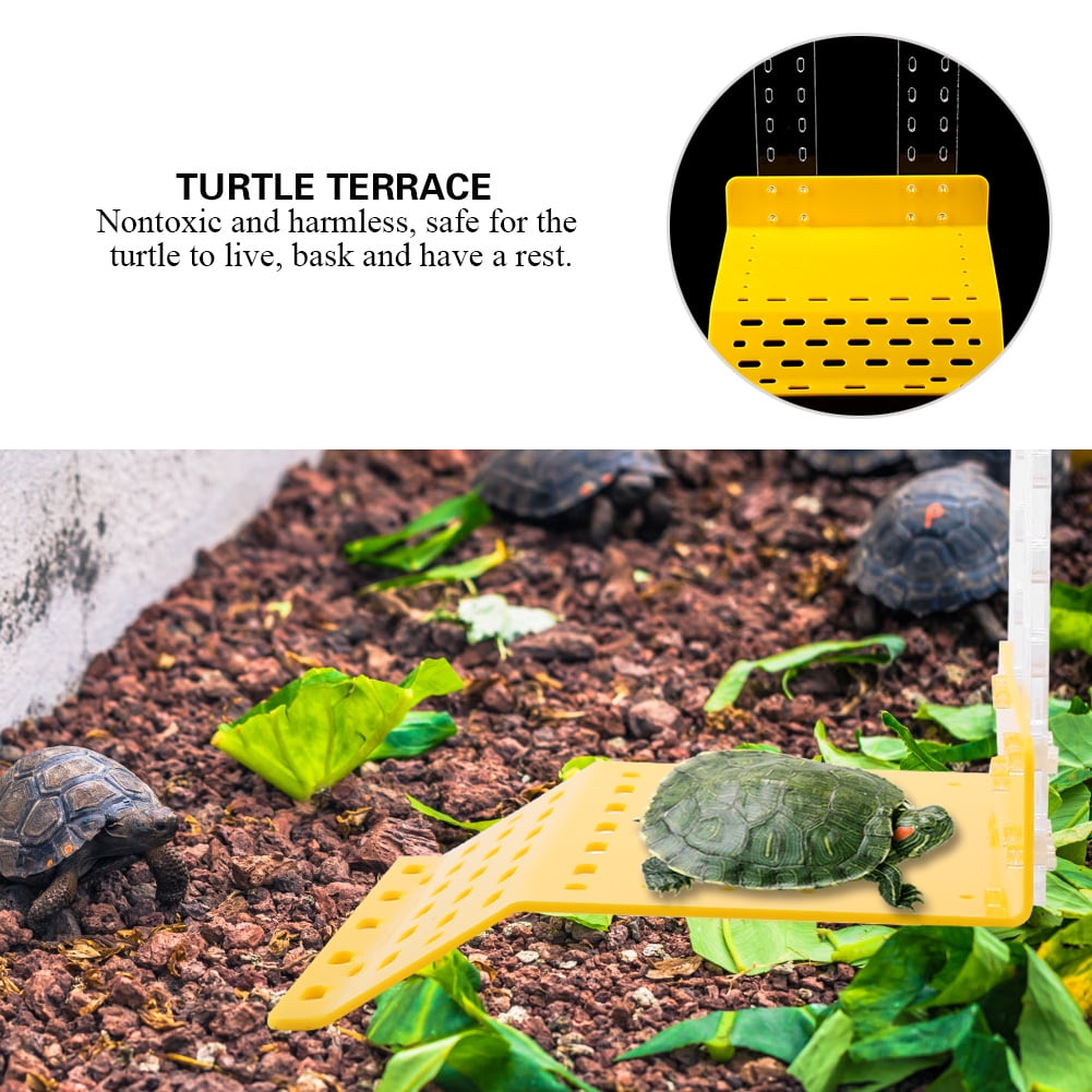 YAHHU Turtle Basking Platform Reptile Tortoise Floating Terrace For Aquarium Fish Tank Habitat Decor