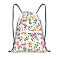 thumbnail image 1 of Saiise Cute Flower Pattern Sports Drawstring Backpack - String Swim Gym Bag with Wet Proof Pocket for Women&Men-Medium, 1 of 6