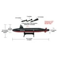 thumbnail image 2 of 16.5 Inch Toy Black Submarine with Sound Effects and Torpedo, 2 of 6