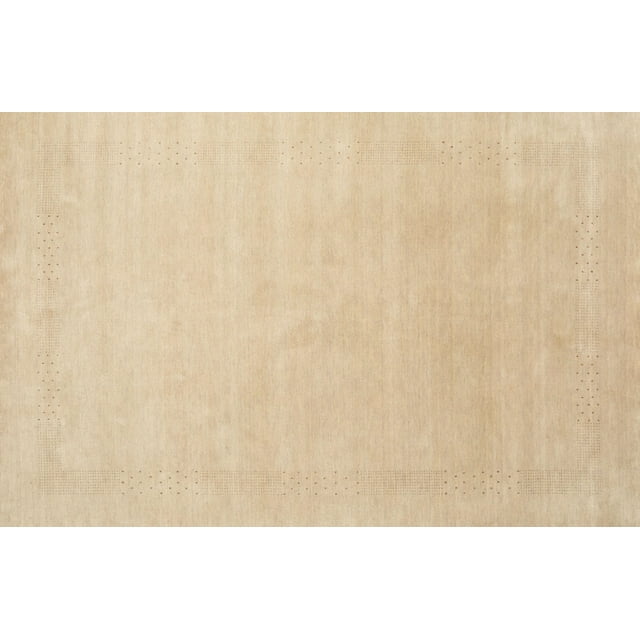 Ahgly Company Tapis d'Intérieur Lavables en Machine Rectangle Contemporain Jaune, 2' x 5'