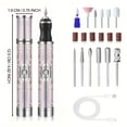 thumbnail image 2 of Electric Nail Drill & Pedi Grinder - 4-Speed 20000 RPM Motor, DIY Manicure/Pedicure Tool for Fingernails & Toenails, Complete Kit with Interchangeable Bits (Brushed Motor, No Display), 2 of 12