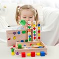 thumbnail image 2 of juego de cuentas de madera con cuerda, cuentas de cuerda de colores, juguetes Montessori, juguetes para niños, 2 of 4
