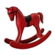 thumbnail image 1 of Estatua de caballo mecedor, figura decorativa de madera, adorno de escritorio para la oficina y la vida. Rojo, 1 of 9