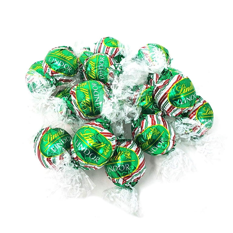 Lindt Holiday Lindor Milk Chocolate Peppermint Cookie Truffles