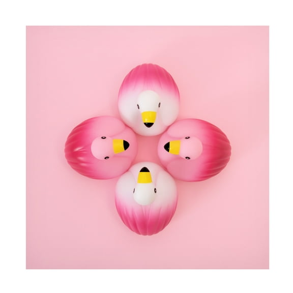 Canvas Wall Art - Julia Ramiro 'Flamencos.1' Wall Art for Living Room, Bedroom, or Office Décor by Trademark Fine Art - 14 x 14 Inches