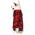 thumbnail image 1 of Balery Red Skulls 3 Sudadera con Capucha para Perros Pequeños – Ropa para Mascotas, Disfraz para Perros y Gatos, Ideal para Fiestas y Cosplay-X-Large, 1 of 7